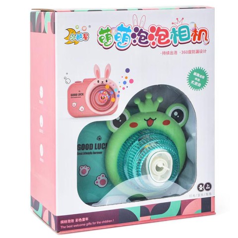 Фотокамера-генератор мильних бульбашок 9996 Children's camera Frog / Green