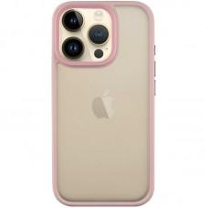 TPU+PC чохол Metal Buttons для Apple iPhone 16 Pro (6.3") Рожевий