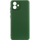 Чохол TPU GETMAN Liquid Silk Full Camera для Samsung Galaxy A07 Зелений / Dark green