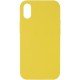 Чохол Silicone Case Full Protective (AA) NO LOGO для Apple iPhone XS Max (6.5") Жовтий / Yellow