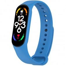 Силіконовий ремінець для Xiaomi Mi Band 7/6/5/4/3 Синій / Shiny blue