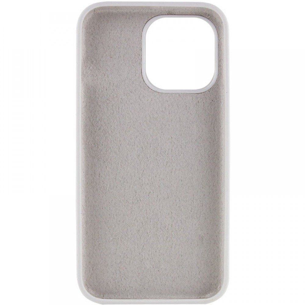 Чохол Silicone Case Full Protective (AA) NO LOGO для Apple iPhone 16 Pro Max (6.9") Білий / White