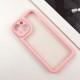 TPU чохол Transparent + Colour 1,5mm для Apple iPhone 14 (6.1") Pink
