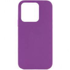 Чохол Silicone Case Full Protective (AA) NO LOGO для Apple iPhone 14 Pro Max (6.7") Фіолетовий / Grape