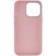 TPU чохол Bonbon Metal Style для Apple iPhone 14 Pro (6.1") Рожевий / Light pink