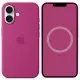 Чохол Silicone case (AAA) with Magsafe and Animation для Apple iPhone 16 (6.1") Fuchsia
