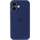 Чохол Silicone Case Full Camera Protective (AA) для Apple iPhone 16 (6.1") Синій / Deep navy