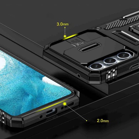 Ударостійкий чохол Camshield Army Ring для Samsung Galaxy A35 / A55 Чорний / Black