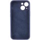 Чохол Silicone Case Full Camera Protective (AA) для Apple iPhone 15 Plus (6.7") Темно-синій / Midnight blue