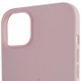 Чохол Silicone case (AAA) full with Magsafe для Apple iPhone 14 Pro Max (6.7") Рожевий / Chalk Pink