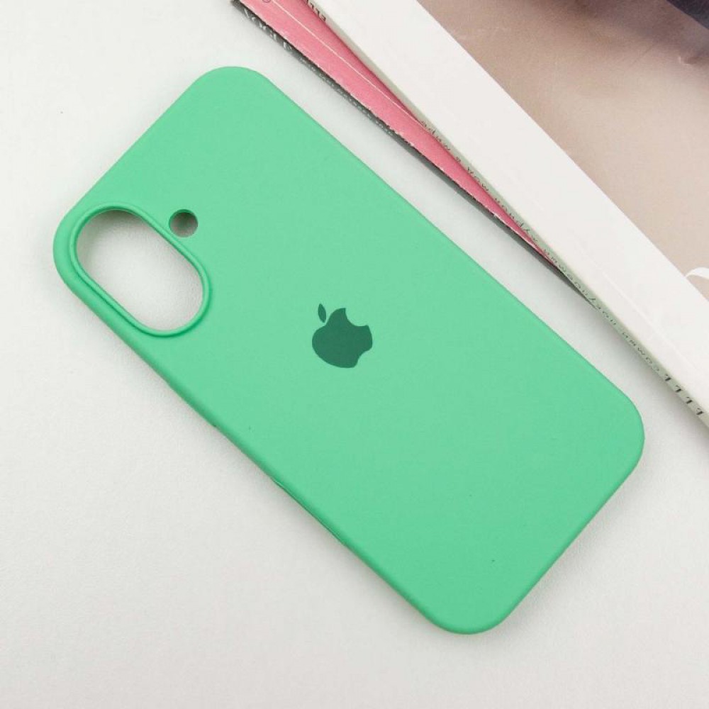 Чохол Silicone Case Full Protective (AA) для Apple iPhone 16 (6.1") Зелений / Spearmint