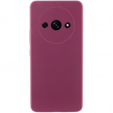 Чохол Silicone Cover Lakshmi Full Camera (AAA) для Xiaomi Redmi A3 Бордовий / Plum