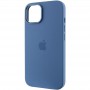 Чохол Silicone Case Metal Buttons (AA) для Apple iPhone 12 Pro / 12 (6.1") Синій / Blue Jay