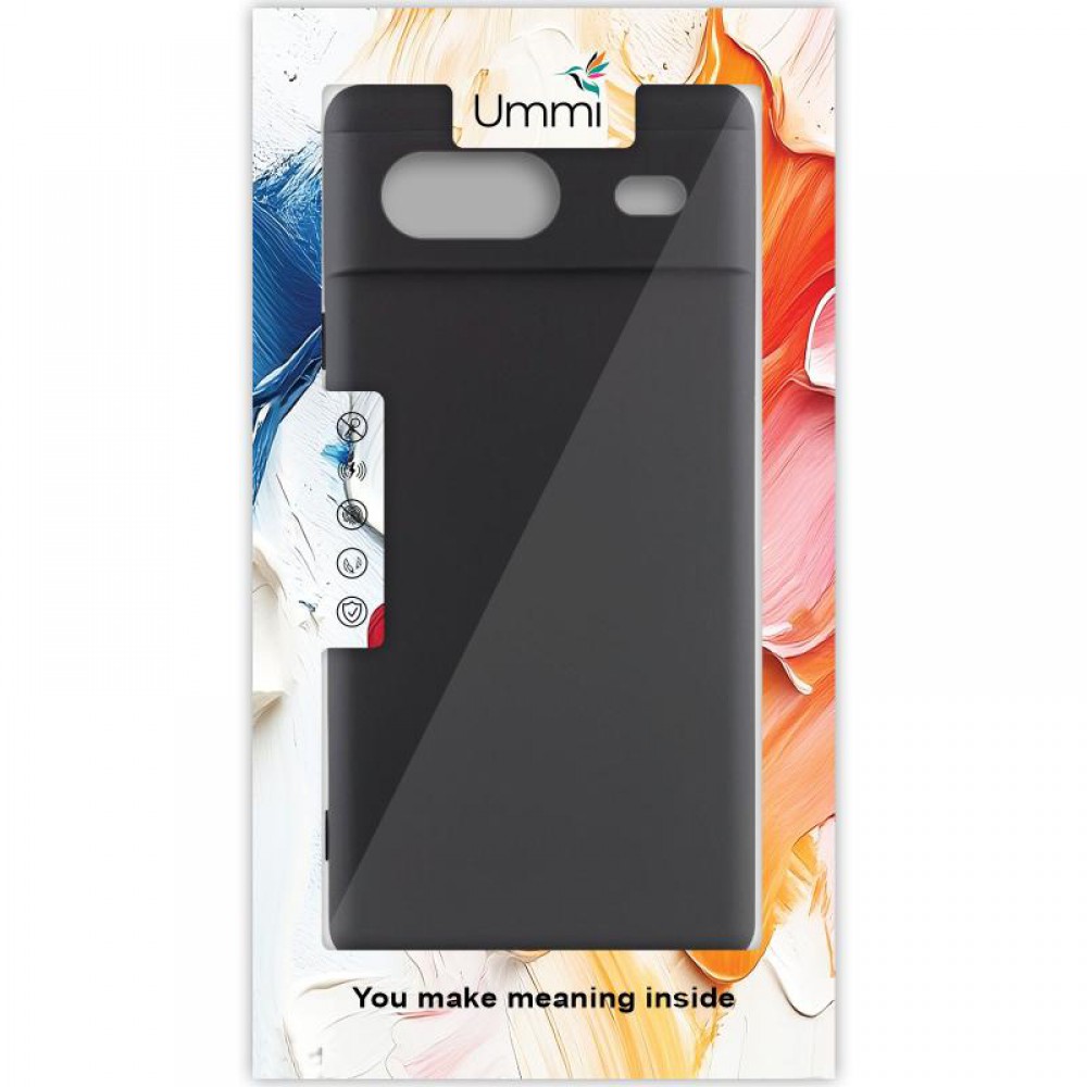 Чохол Silicone Cover Ummi Lakshmi Full Camera (AA) для Google Pixel 8a Чорний / Black