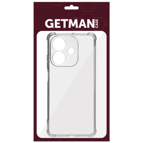 TPU чохол GETMAN Ease logo посилені кути Full Camera для Oppo A3 4G / A3x 4G/ A40m Безбарвний (прозорий)