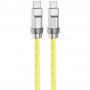Дата кабель Hoco U113 Solid 100W Type-C to Type-C (1m) Gold