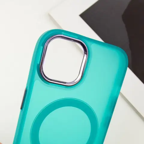 Чохол TPU+PC Lily with MagSafe для Apple iPhone 14 (6.1") Green