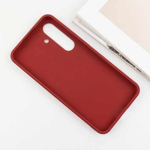 TPU чохол Bonbon Metal Style для Samsung Galaxy S24 / S25 Червоний / Red