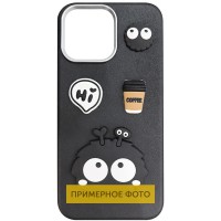 Чохол TPU Leather Toys для Apple iPhone 16e (6.1") Monster / Black