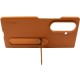 Шкіряний чохол Leather Case (AAA) with stand для Samsung Galaxy Z Fold7 Tan
