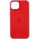 Чохол Silicone Case Metal Buttons (AA) для Apple iPhone 12 Pro Max (6.7") Червоний / Red