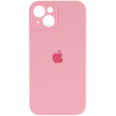 Чохол Silicone Case Full Camera Protective (AA) для Apple iPhone 14 (6.1") Рожевий / Light pink / PVH
