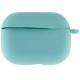 Силіконовий футляр New з карабіном для навушників Airpods Pro Бірюзовий / Marine Green