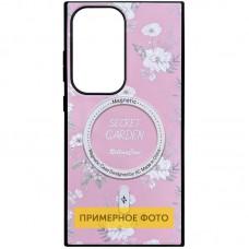 TPU+PC чохол Soft Secret Garden with MagFit для Samsung Galaxy S25 Ultra Pink