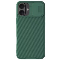 Карбонова накладка Nillkin CamShield Pro для Apple iPhone 16 (6.1") Deep Green