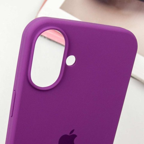 Чохол Silicone Case Full Protective (AA) для Apple iPhone 16 Plus (6.7") Фіолетовий / Grape