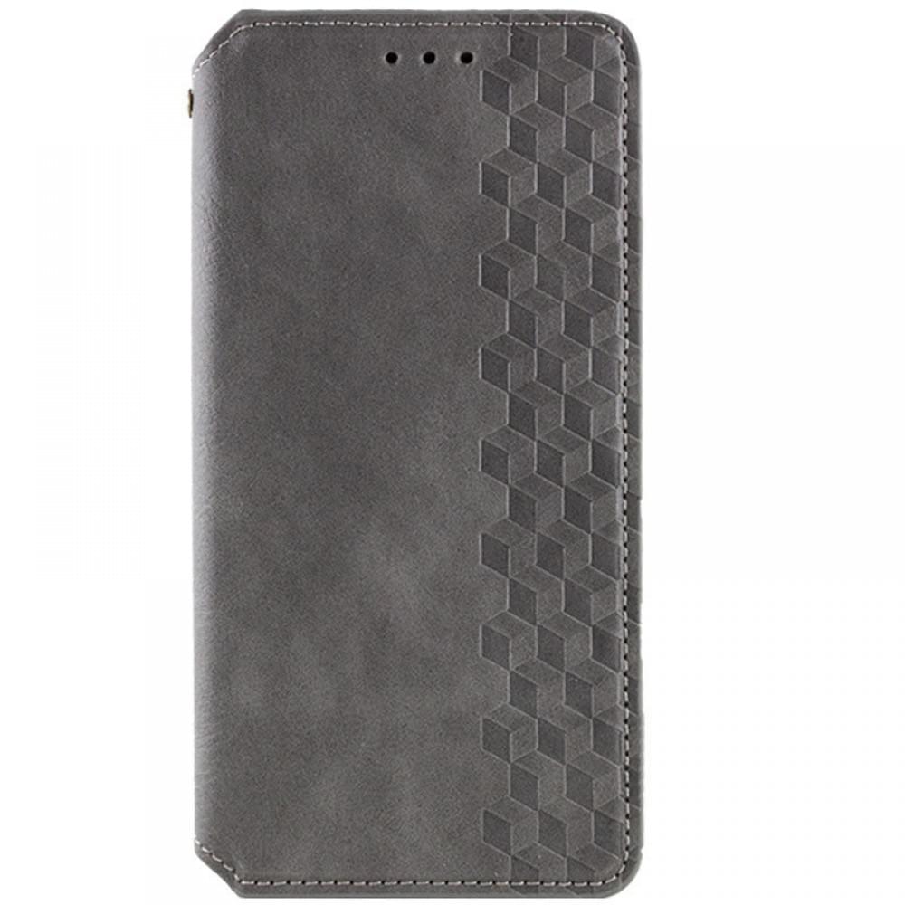 Шкіряний чохол-книжка GETMAN Cubic (PU) для Xiaomi Poco X6 / Note 13 Pro 5G Сірий