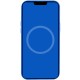 Чохол Silicone case (AAA) full with Magsafe and Animation для Apple iPhone 12 Pro Max (6.7") Синій / Capri Blue