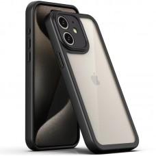 TPU чохол Transparent + Colour 1,5mm для Apple iPhone 12 (6.1") Black