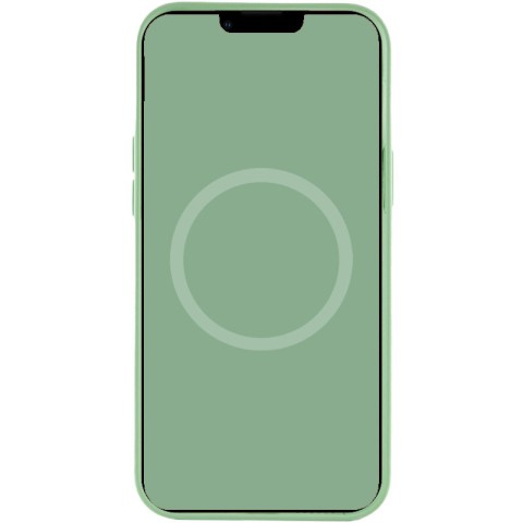Чохол Silicone case (AAA) with Magsafe and Animation для Apple iPhone 12 Pro Max (6.7") Зелений / Pistachio