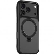 TPU+PC чохол Blueo Skin Friendly 360 Rotatable Stand with MagSafe для Apple iPhone 17 Pro (6.3") Black