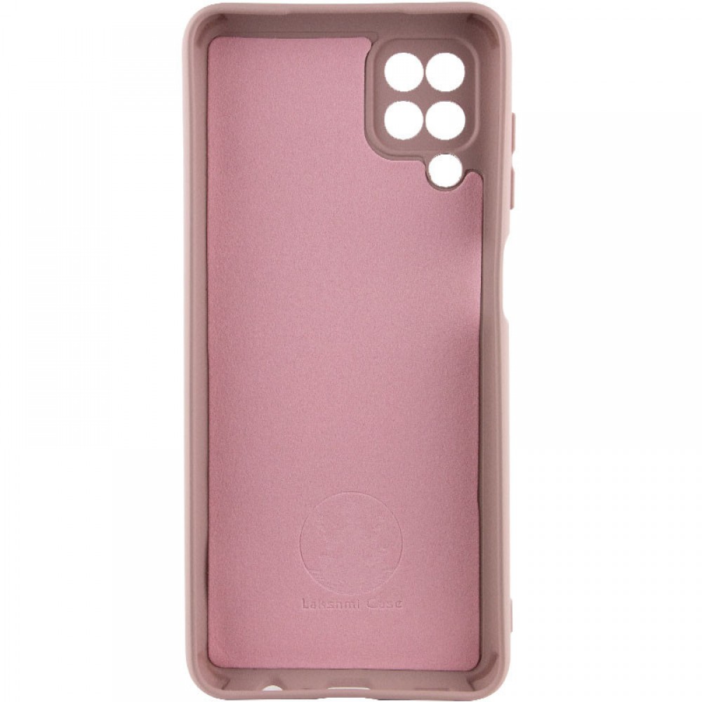 Чохол Silicone Cover Lakshmi Full Camera (AA) для Samsung Galaxy A12 Рожевий / Pink Sand