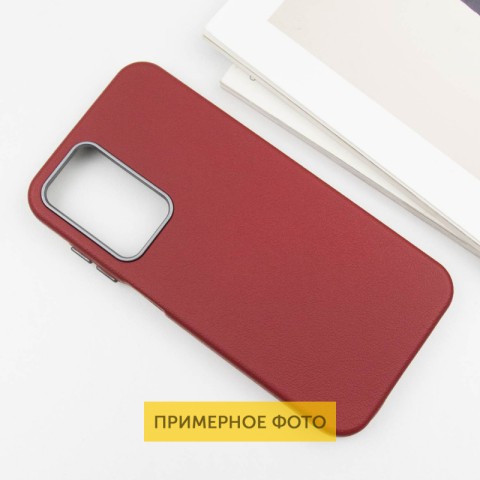 Шкіряний чохол Leather Case Metal Buttons для Xiaomi Redmi 13C / Poco C65 Red