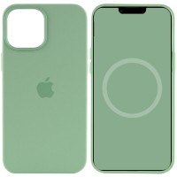 Чохол Silicone case (AAA) with Magsafe and Animation для Apple iPhone 12 Pro Max (6.7") Зелений / Pistachio