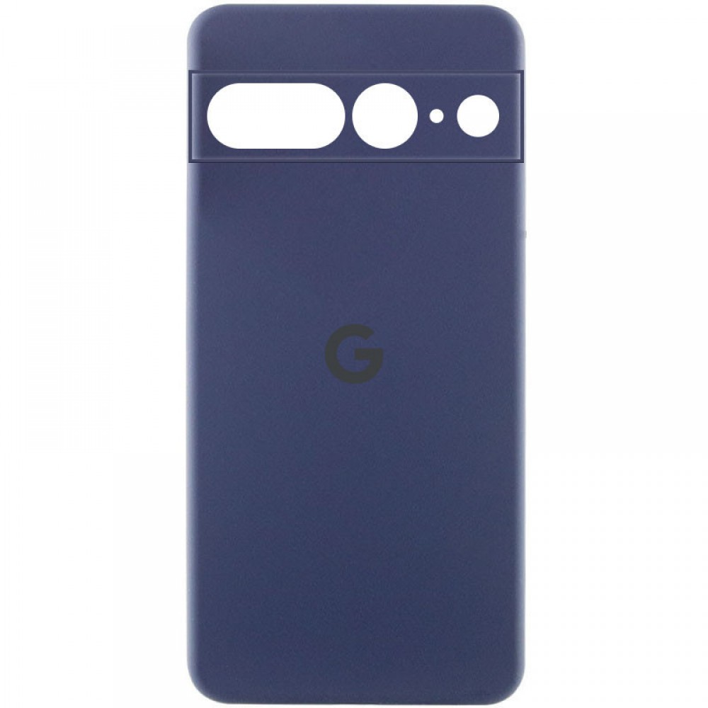 Чохол Silicone Cover Lakshmi Full Camera (AAA) with Logo для Google Pixel 7 Pro Темно-синій / Midnight blue