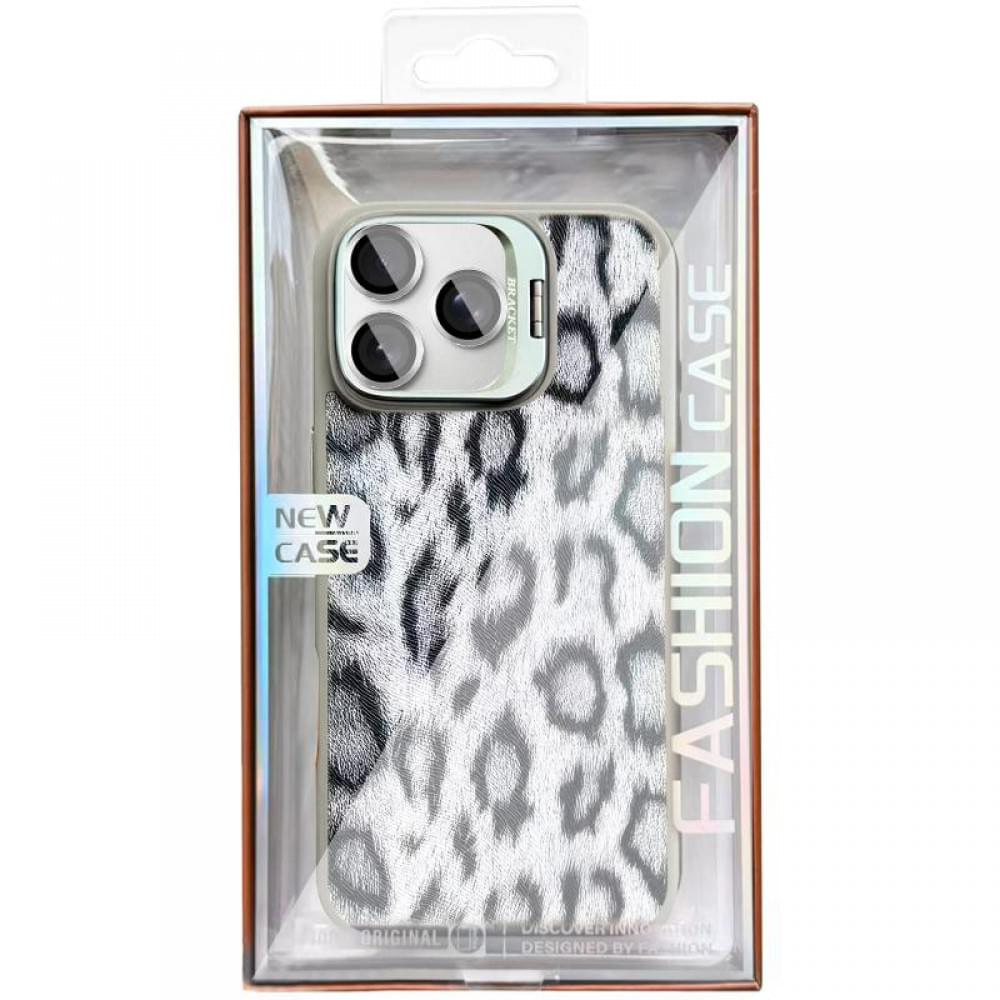 Чохол TPU+PC Wild Leopard with MagSafe and Lens для Apple iPhone 15 Pro (6.1") Grey