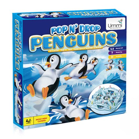 Настільна інтерактивна гра Ummi 707-36 Pop N Drop Penguins Game Blue