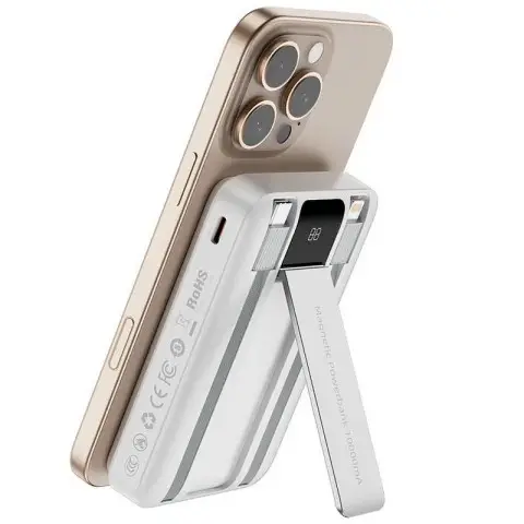 Портативний ЗП Power Bank WIWU Wi-P061 22.5W+PD20W з БЗП+iWatch with cable 10000 mAh White