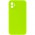 Silicone Case Square Full Camera Protective (AA) NOLOGO для Apple iPhone 11 (6.1") Салатовий / Neon green