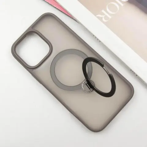 Чохол Ummi Colorful with MagSafe HQ Ring для Apple iPhone 15 Pro (6.1") Grey