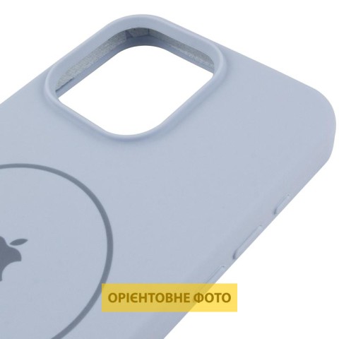 Чохол Silicone Case Full Protective (AA) V2 with MagSafe для Apple iPhone 16 (6.1") Блакитний / Lilac Blue