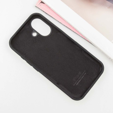 Чохол Silicone Case Full Protective (AA) для Apple iPhone 16 Plus (6.7") Чорний / Black