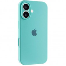 Чохол Silicone Case Full Camera Protective (AA) для Apple iPhone 16 Plus (6.7") Бірюзовий / Marine Green