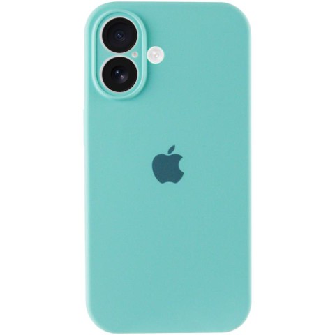 Чохол Silicone Case Full Camera Protective (AA) для Apple iPhone 16 Plus (6.7") Бірюзовий / Marine Green