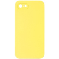 Чохол Silicone Case Square Full Camera Protective (AA) NOLOGO для Apple iPhone 7/8/SE (2020) (4.7") Жовтий / Yellow