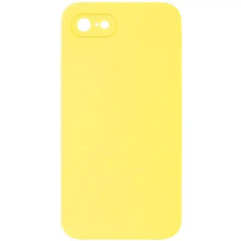 Чохол Silicone Case Square Full Camera Protective (AA) NOLOGO для Apple iPhone 7/8/SE (2020) (4.7") Жовтий / Yellow